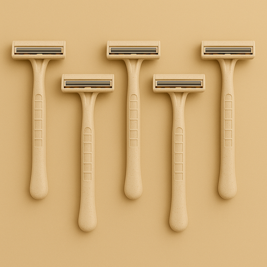 Eco Guest Shaving Kit - Biodegradable Razor & Natural Shaving Cream