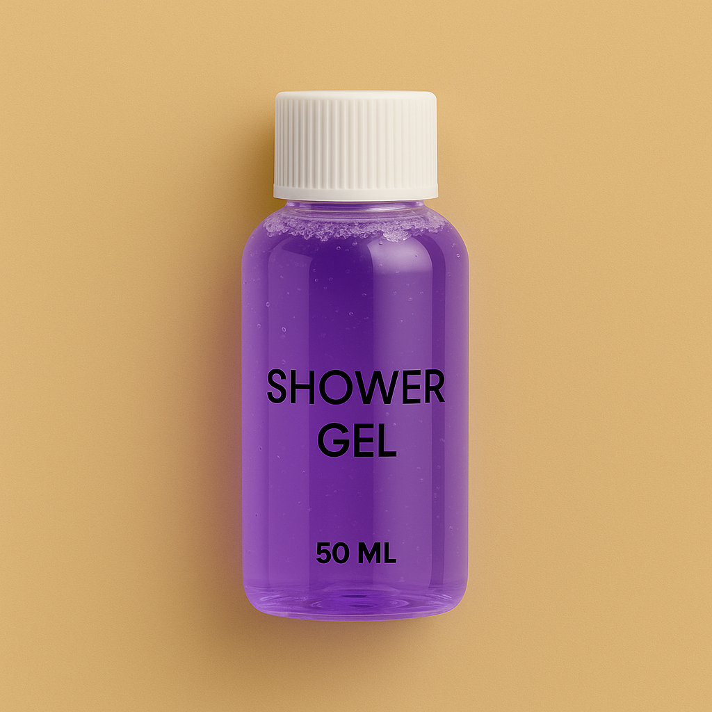 Luxury Guest Shower Gel – Calming Lavender (50ml Bottles | Packs of 10, 25, 50, 100)