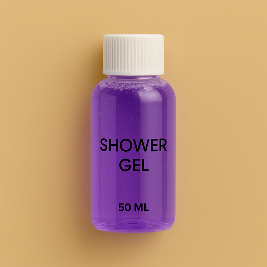 Luxury Guest Shower Gel – Calming Lavender (50ml Bottles | Packs of 10, 25, 50, 100)