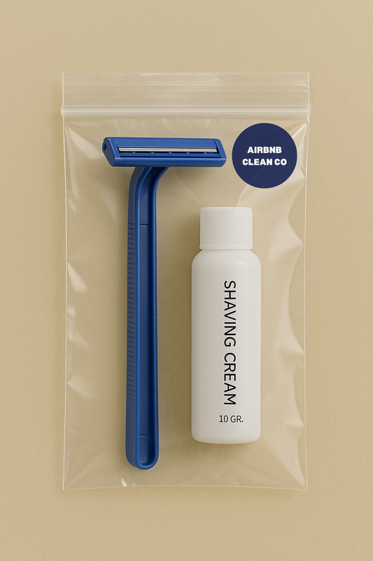 Guest Shaving Kit - Disposable Razor & Natural Shaving Cream