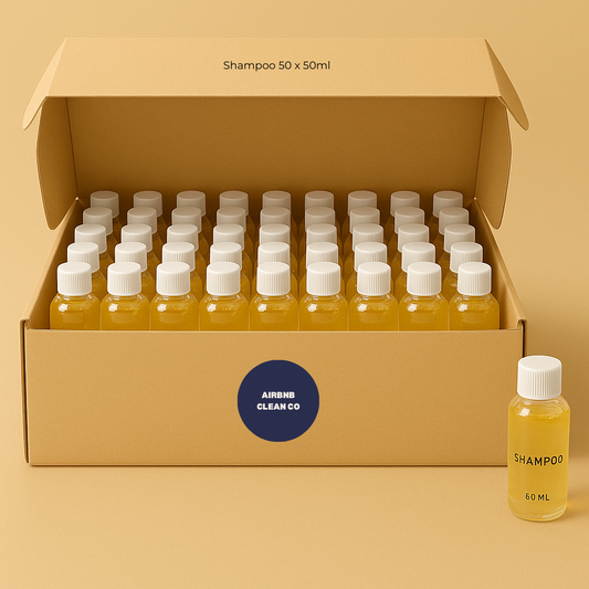 Luxury Guest Shampoo – Bergamot & Jasmine (50ml Bottles | Packs of 10, 25, 50, 100)
