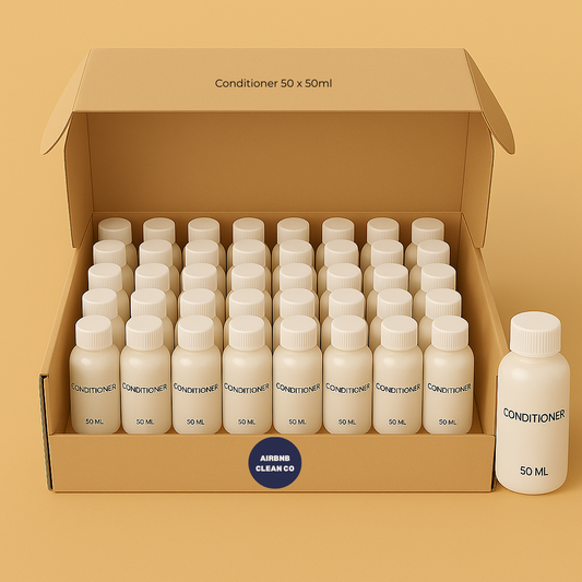 Luxury Guest Conditioner – Soft Vanilla (50ml Bottles | Packs of 10, 25, 50, 100)